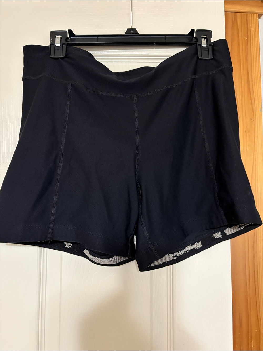 Women's Black Bike Shorts with High Waist